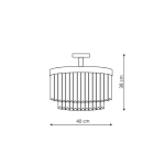 Light Prestige Vetro plafon E14 transparentny/chrom LP-2910/4C