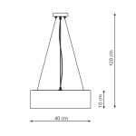 Light Prestige Delos wisząca biała E14  LP-8144/1P WH