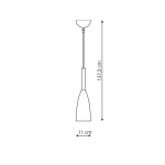 Light Prestige Solin wisząca czarno/złota E27 czarny/złoty LP-181/1P BK/GD