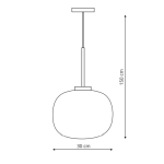 Light Prestige Jukon wisząca E27 biały LP-052/1P