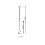 Light Prestige Arizona wisząca czarny/zloty GU10 czarny + złoty LP-074/1P BK/GD