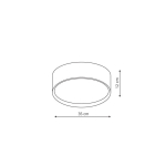 Light Prestige Hudson plafon biały LED biały LP-043/1C WH