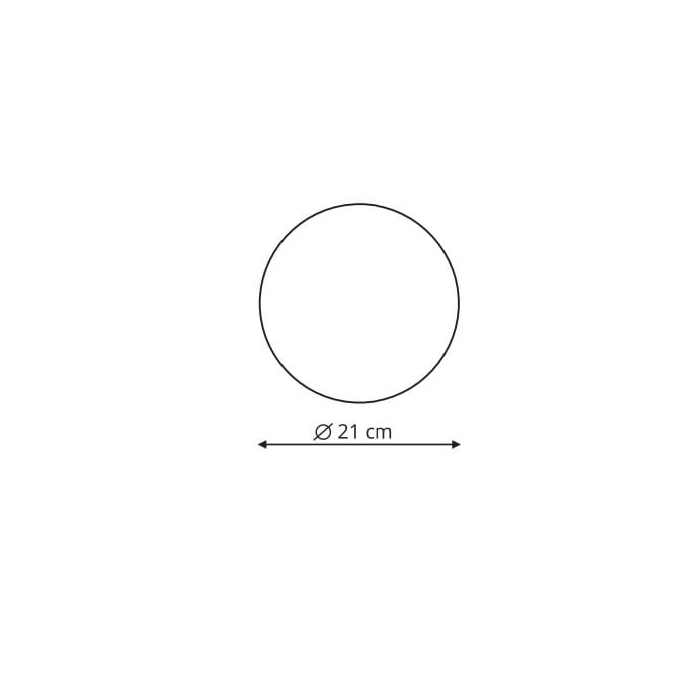 Light Prestige Platillo plafon średni czarny LED czarny LP-8102/1C-12W BK