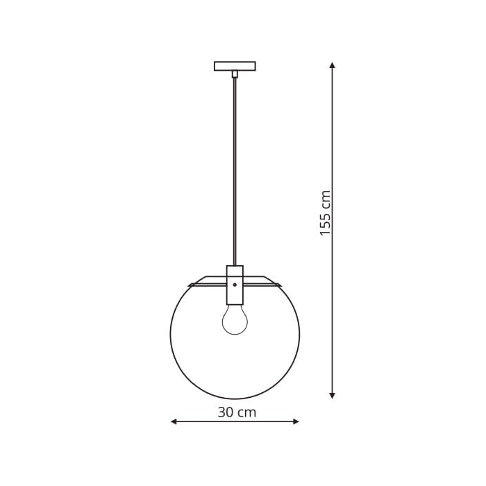 Light Prestige Puerto wisząca duża złota E27 złoty LP-004/1P L GD