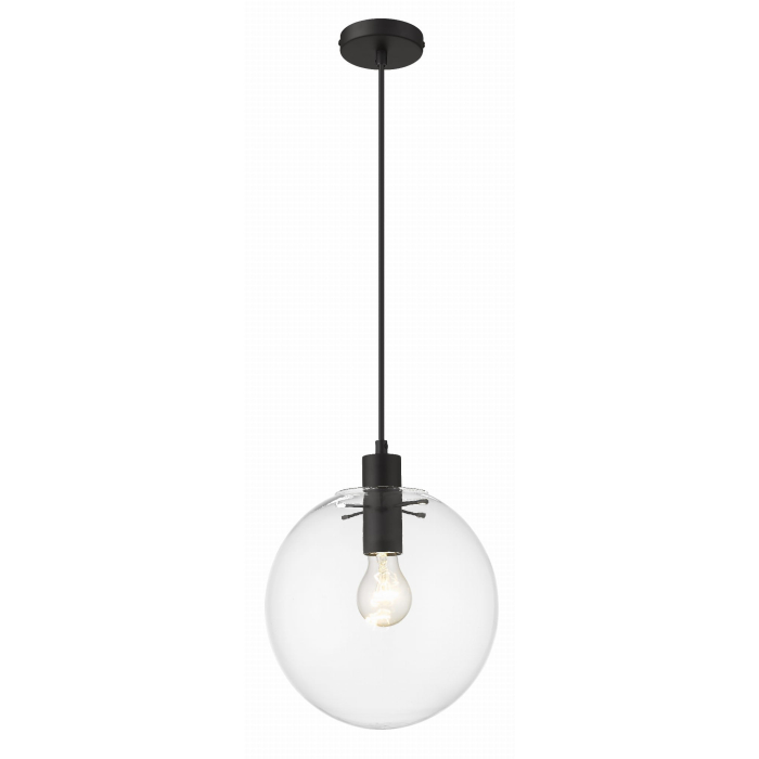 Light Prestige Puerto wisząca średnia czarna E27 czarny LP-004/1P M BK