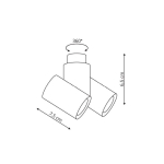 Light Prestige Boston 2 biały GU10 biały LP-741/2W WH