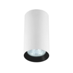 Light Prestige Manacor oczko białe z czarnym ringiem 13 cm GU10 biały LP-2323/1D - 130 WH/BK