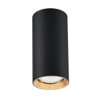 Light Prestige Manacor oczko czarne  ze złotym ringiem 17 cm GU10 czarny LP-232/1D - 170 BK/GD