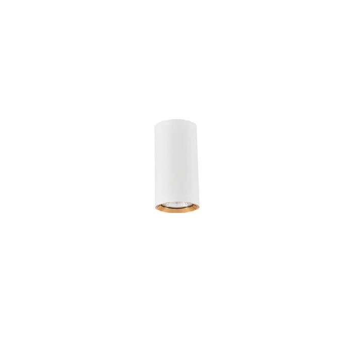 Light Prestige Manacor oczko białe ze złotym ringiem 9 cm GU10 biały LP-232/1D - 90 WH/GD