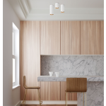 Light Prestige Manacor oczko białe ze złotym ringiem 9 cm GU10 biały LP-232/1D - 90 WH/GD