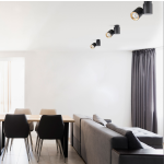 Light Prestige Boston 1 biały ze złotym ringiem GU10 biały LP-741/1W WH/GD