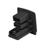 Light Prestige Zaślepka 3F czarna  LP-556/END 4W BK
