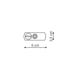 Light Prestige Adapter do lamp wiszących do szynoprzewodów 1F białe biały LP-A340S WH