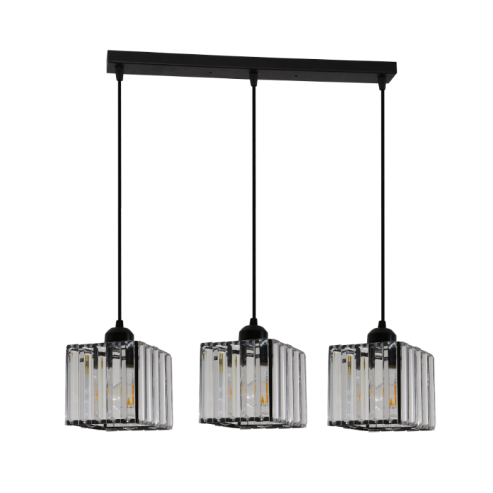 Light Prestige Galactico 3 linia wisząca E27 czarny LP-2383/3L