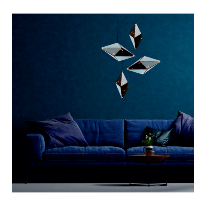 Light Prestige Konstelacja pozioma wisząca G9 czarny / dymny LP-056/1P BK