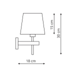 Light Prestige Tivoli kinkiet biały E27 biały LP-1133/1W WH