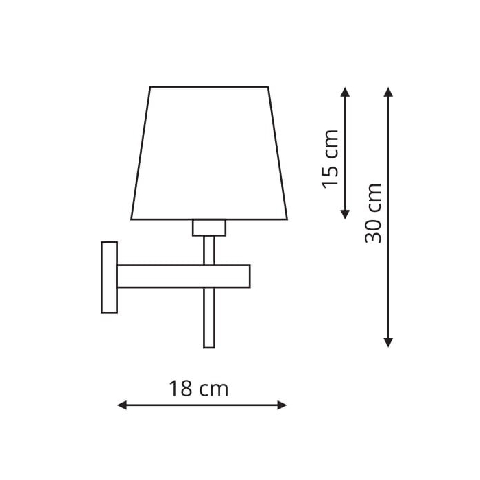 Light Prestige Tivoli kinkiet biały E27 biały LP-1133/1W WH