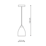 Light Prestige Niki 1 wisząca dymna E14 dymny LP-567/1P dym
