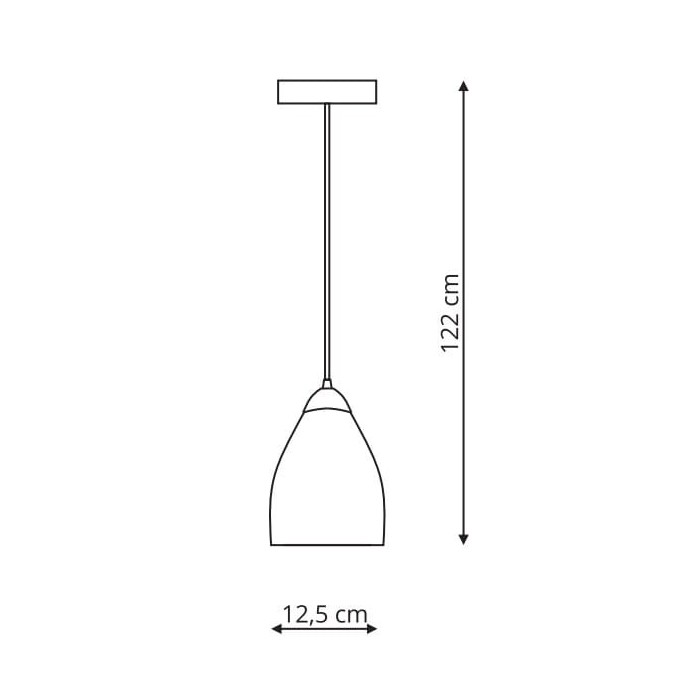 Light Prestige Niki 1 wisząca dymna E14 dymny LP-567/1P dym