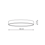 Light Prestige Rapido plafon duży biały LED biały LP-433/1C L WH
