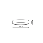 Light Prestige Rapido plafon mały biały LED biały LP-433/1C S WH