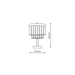 Light Prestige Vetro biurkowa E14 transparentny/srebrny LP-2910/1T